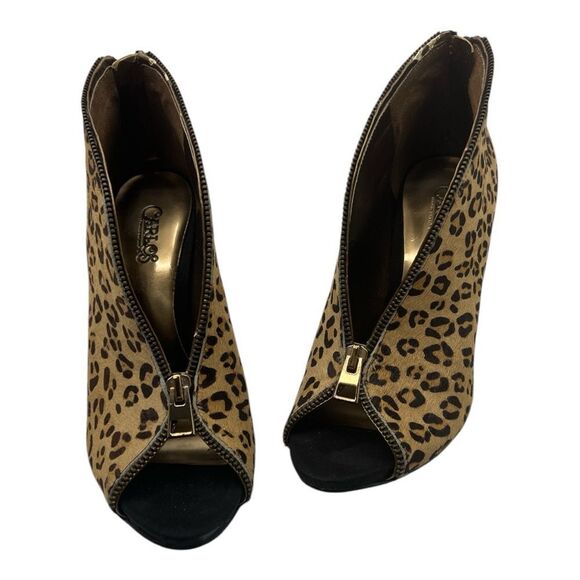 Carlos Santana Veruca leather upper fur 7.5 heels - Picture 1 of 7